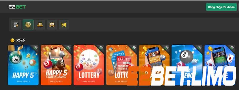 Những tính năng hấp dẫn tại xổ số E2bet